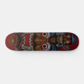 Chinees demon Masker Skateboard (Horizontaal)