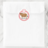Chinees dierenriem - Ox Ronde Sticker (Tas)