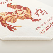 Chinees dierenriemjaar van de haan dierenbord sherpa deken (3/4)