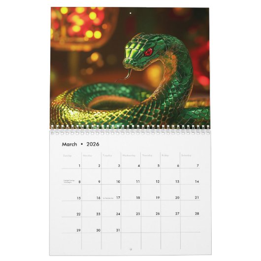 Chinees dierenriemsymbool Nieuwjaar 2025 Slang Azi Kalender (Mar 2026)