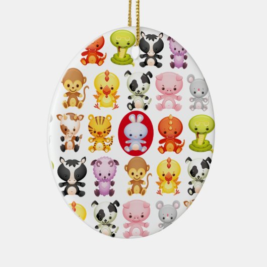 Chinees dierentuin keramisch ornament (Rechts)