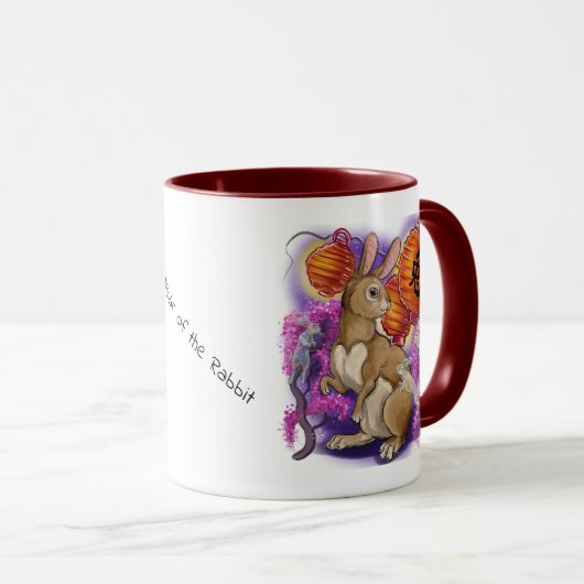 Chinees dierjaar konijn mok (Voorkant rechts)