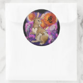 Chinees dierjaar konijn ronde sticker (Tas)