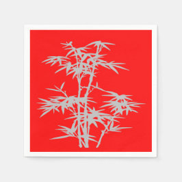 Chinees diner op bamboe servet