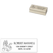 Chinees Draak Retouradres Rubberstempel (Gestempeld)