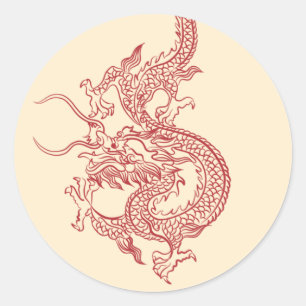 Chinees draak sticker