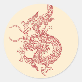 Chinees draak sticker