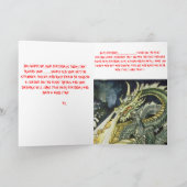 Chinees-draak-zwart, !GELUKKIGE VERJAARDAG! Kaart (Binnen)