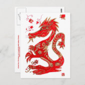 Chinees dragon Astrology-Briefkaart Briefkaart (Voorkant / Achterkant)