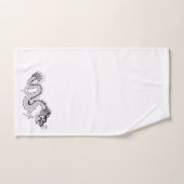 Chinees Dragon Black White Bad Handdoek (Handdoek)
