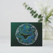 Chinees Dragon Ornament Briefkaart (Staand voorkant)