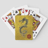 Chinees Dragon ProWelvaart Symbol personaliseren Speelkaarten (Achterkant)
