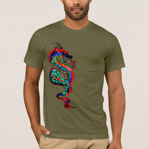 Chinees Dragon red fire Design gift idea dragon T-shirt