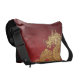 Chinees dragon Red Gold Messenger Bag (Achterkant Links)
