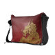 Chinees dragon Red Gold Messenger Bag (Achterkant Rechts)