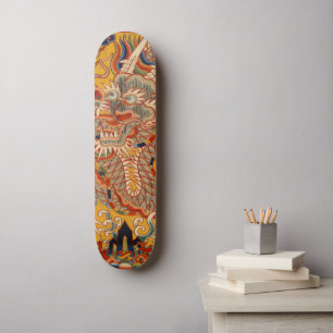 Chinees Dragon  Tapestry Cool Wall Art Persoonlijk Skateboard