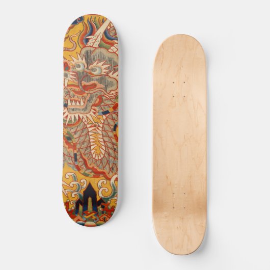 Chinees Dragon  Tapestry Cool Wall Art Persoonlijk Skateboard (Voorkant)