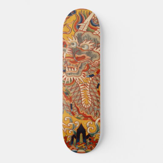 Chinees Dragon  Tapestry Cool Wall Art Persoonlijk Skateboard (Voorkant)