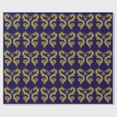 Chinees Dragons welvaart-symbool Uw kleur Cadeaupapier (Vlak)