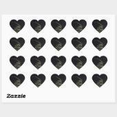 Chinees drakenbeeld hartstik hart sticker (Vel)