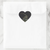 Chinees drakenbeeld hartstik hart sticker (Tas)