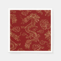 Chinees Drakengoud en Donkerrood