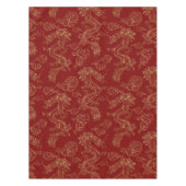 Chinees Drakengoud en Donkerrood Tafelkleed (Voorkant)