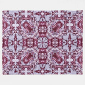 Chinees Drakenhologram Mandala Fleece Deken (Voorkant (Horizontaal))