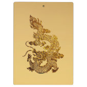 Chinees Drakenjaar 2024 Elegant Monogram CB Klembord (Achterkant)