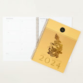 Chinees Drakenjaar 2024 Elegant Monogram LPl Planner (Display)