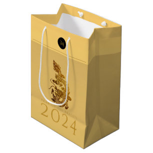 Chinees Drakenjaar 2024 Elegant Monogram MGB Medium Cadeauzakje