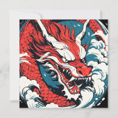 Chinees Drakenjaar van de Drakenpartij Kaart (Achterkant)