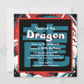 Chinees Drakenjaar van de Drakenpartij Kaart (Voorkant)