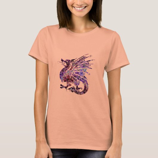 Chinees drakenkunst Shirt vrouwen (Voorkant)