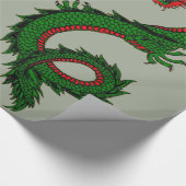 Chinees drakenpapier cadeaupapier (Hoek)