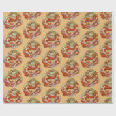 Chinees drakenpapier cadeaupapier (Vlak)