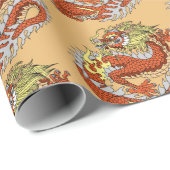Chinees drakenpapier cadeaupapier (Rol Hoek)