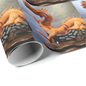 Chinees drakenpapier cadeaupapier (Rol Hoek)