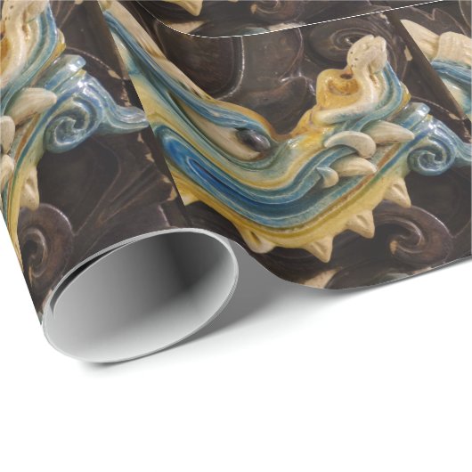 Chinees drakenpapier cadeaupapier (Rol Hoek)