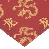 Chinees drakenpatroon Jaar van de draak 2024 Medium Tafelloper (Hoek)