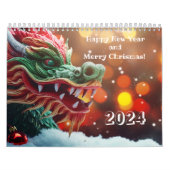 Chinees drakensymbool 2024 kalender (Hoes)