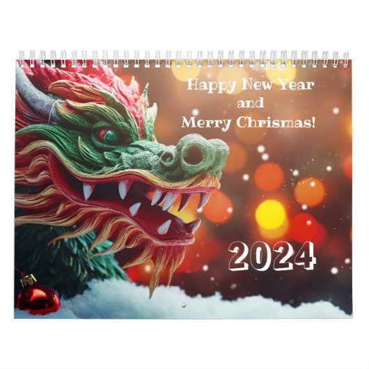 Chinees drakensymbool 2024 kalender (Hoes)