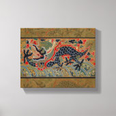 Chinees drakensymbool Antiek Aziatisch Canvas Afdruk (Voorkant)