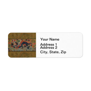 Chinees drakensymbool Antiek Aziatisch Etiket