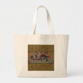 Chinees drakensymbool Antiek Aziatisch Grote Tote Bag (Voorkant)