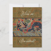 Chinees drakensymbool Antiek Aziatisch Kaart (Voorkant)