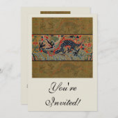 Chinees drakensymbool Antiek Aziatisch Kaart (Voorkant / Achterkant)