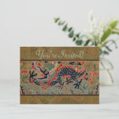 Chinees drakensymbool Antiek Aziatisch Kaart (Staand voorkant)