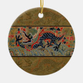 Chinees drakensymbool Antiek Aziatisch Keramisch Ornament (Voorkant)