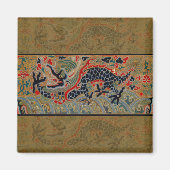 Chinees drakensymbool Antiek Aziatisch Magneet (Voorkant)